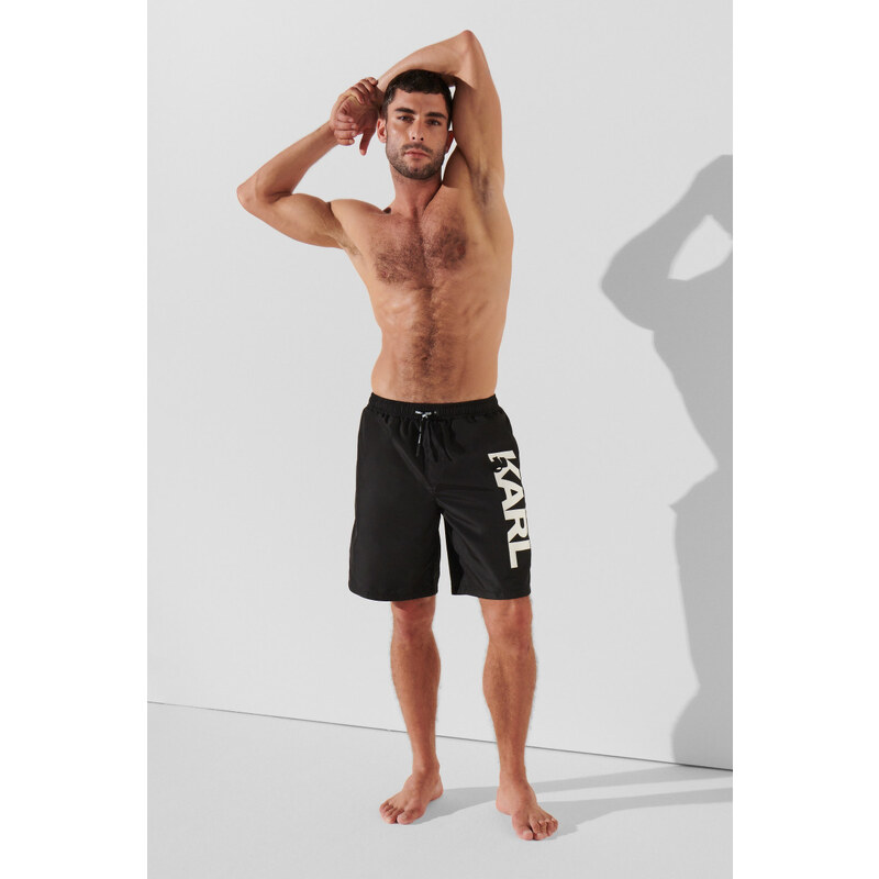 PLAVKY KARL LAGERFELD KARL LOGO LONG BOARDSHORTS 53046760