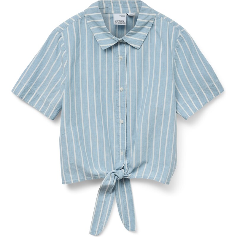 VERO MODA Blúzka svetlomodrá / biela 63262042