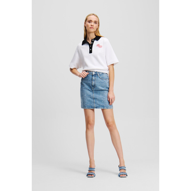 SUKŇA KARL LAGERFELD JEANS KLJ PATCHWORK DENIM SKIRT 63262898