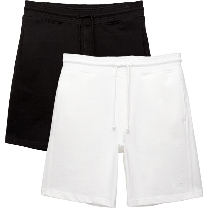 Pull&Bear Nohavice čierna / biela 63262724