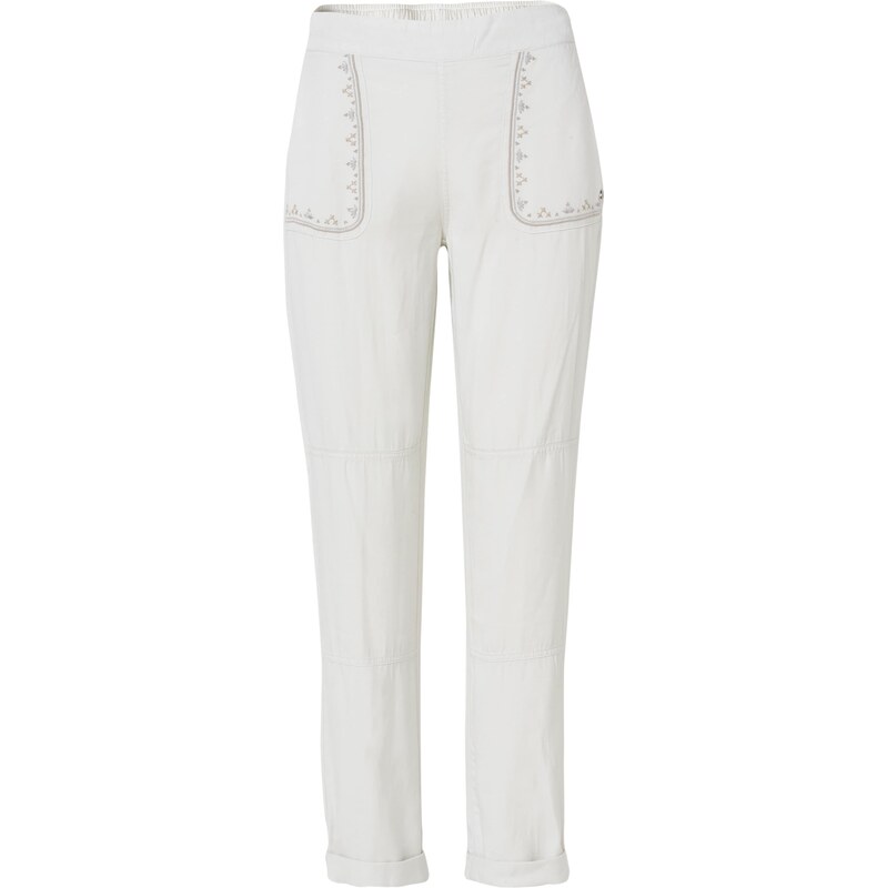 KOROSHI Nohavice béžová / svetlosivá / strieborná / šedobiela 63262560