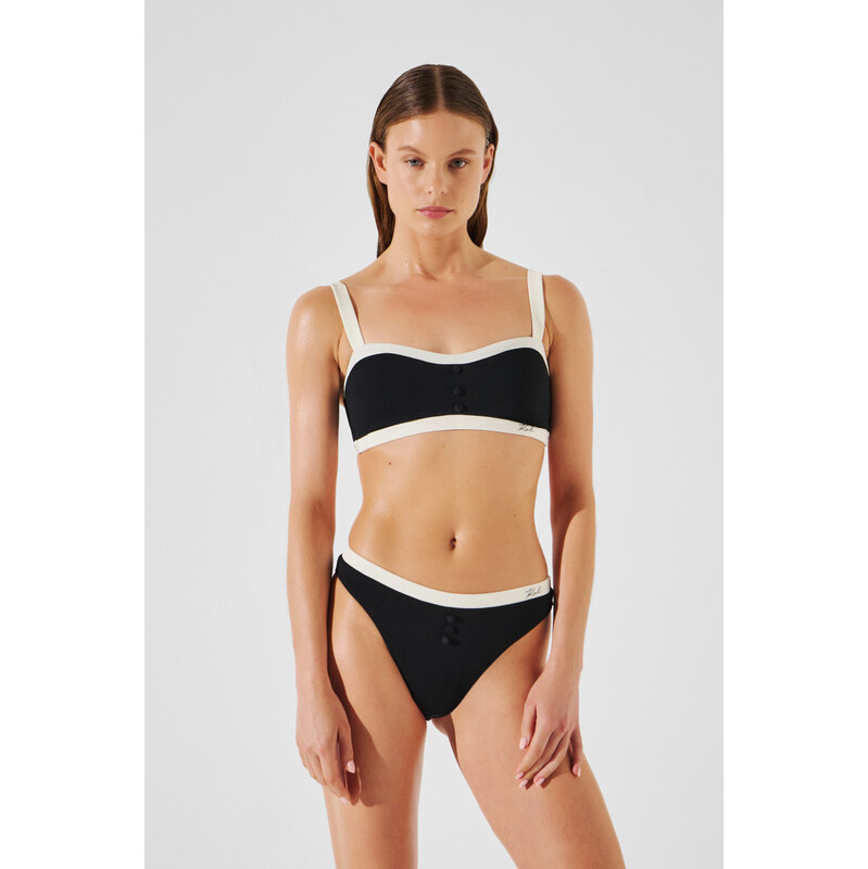 PLAVKY KARL LAGERFELD MONOCHROME BIKINI BOTTOM 63262866