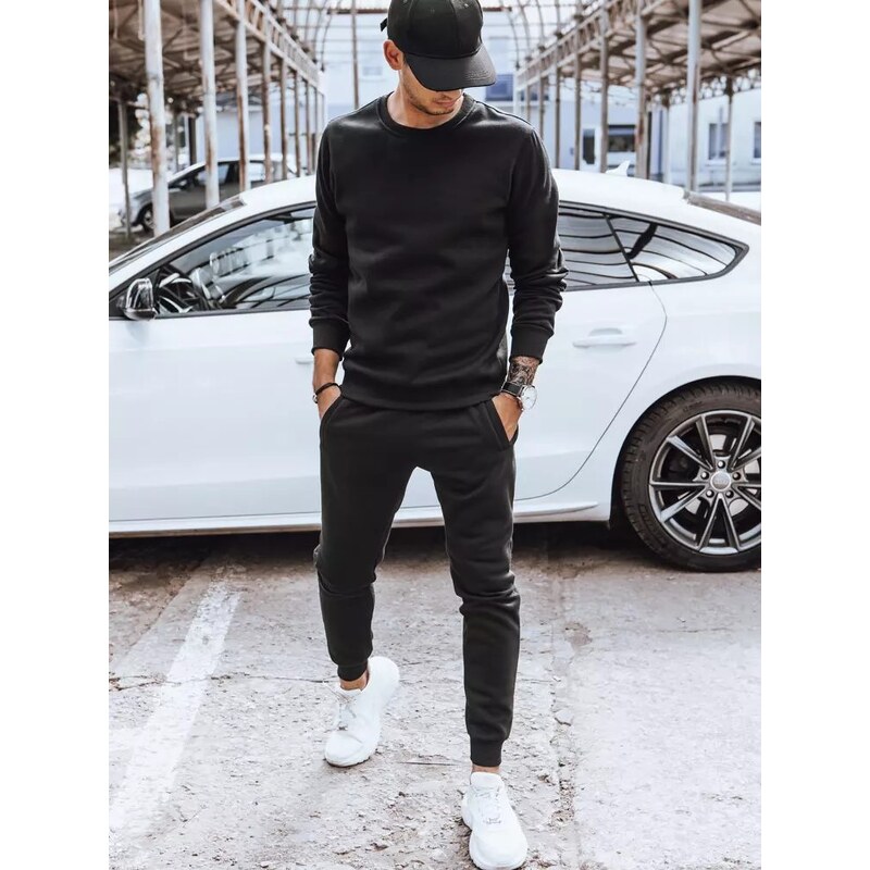 Dstreet Trendy pánska tepláková súprava v čiernej farbe 63265087