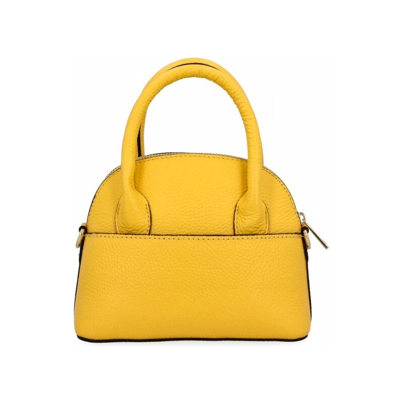 Vittoria Gotti Malá Kožená Kabelka Taliansky Kufrík Do Ruky 6602 Žltá 63265182