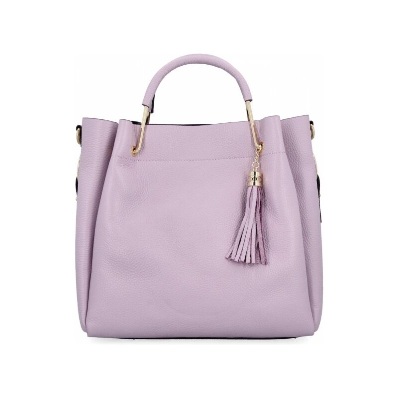 Vittoria Gotti Elegantná Kožená Kabelka Taliansky Kufrík 5702 63265193