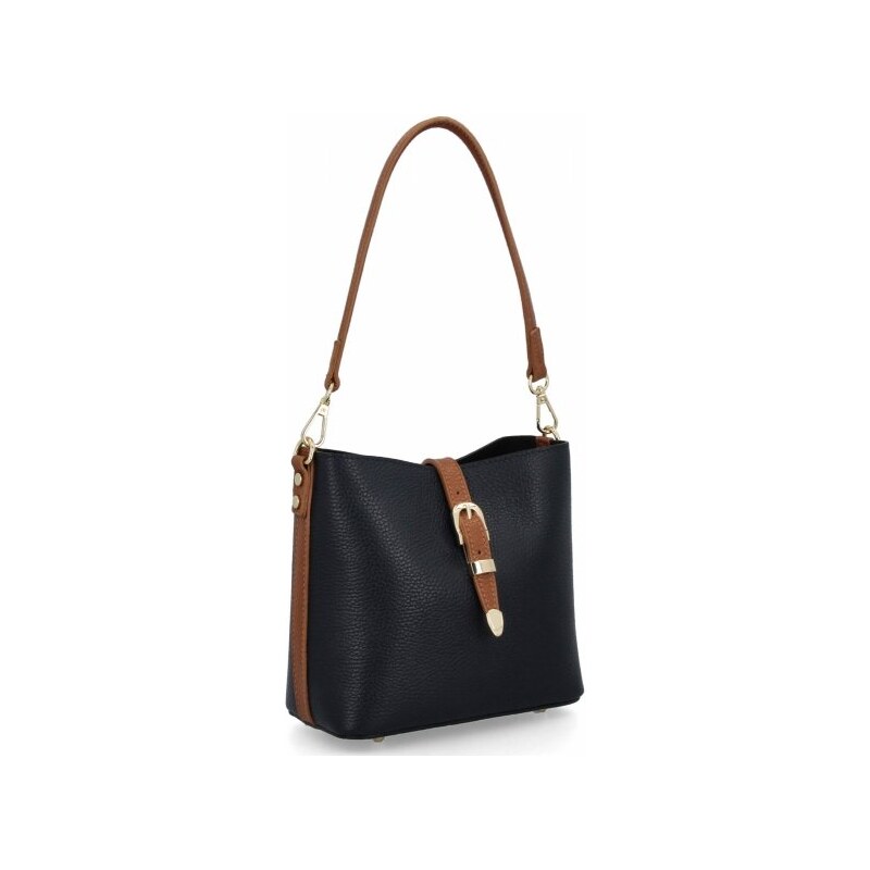 Vittoria Gotti Elegantná Kožená Kabelka Listonoška 3 Priehradky 573 63265196