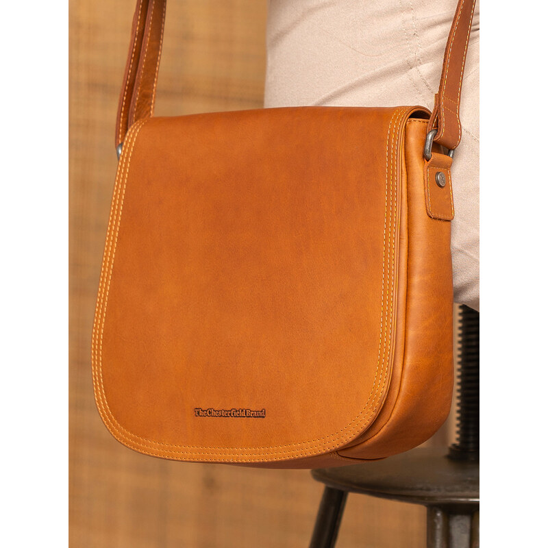 Dámska kožená crossbody kabelka The Chesterfield Brand Martina - koňak 58430284