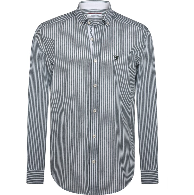 Felix Hardy Košeľa kaki / biela 65650469