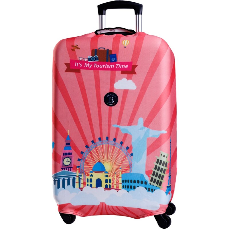 Obal na cestovný kufor BERTOO - Tourism time 63269801