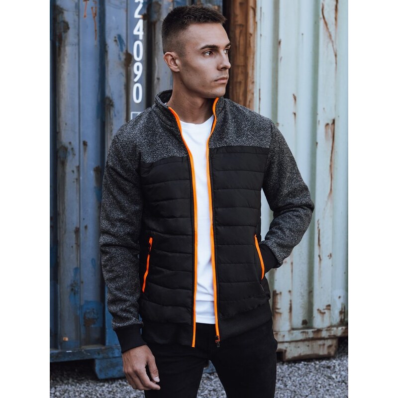 Dstreet Moderná prešívaná bunda čierna 63272187