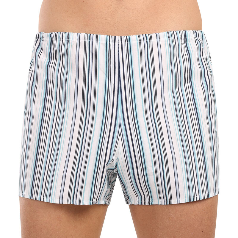 Klasické pánske trenky Foltýn svetlé prúžky nadrozmer (KN83) 4 63272456