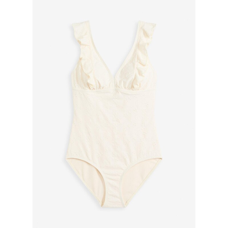 bonprix Jednodielne plavky, farba béžová 52158297