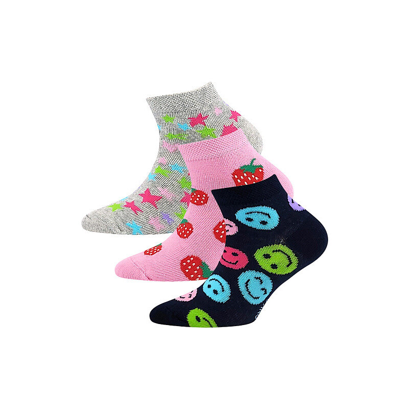3PACK detské ponožky Lonka nízke viacfarebné (Dedonik-Mix H) 20/24 63285700