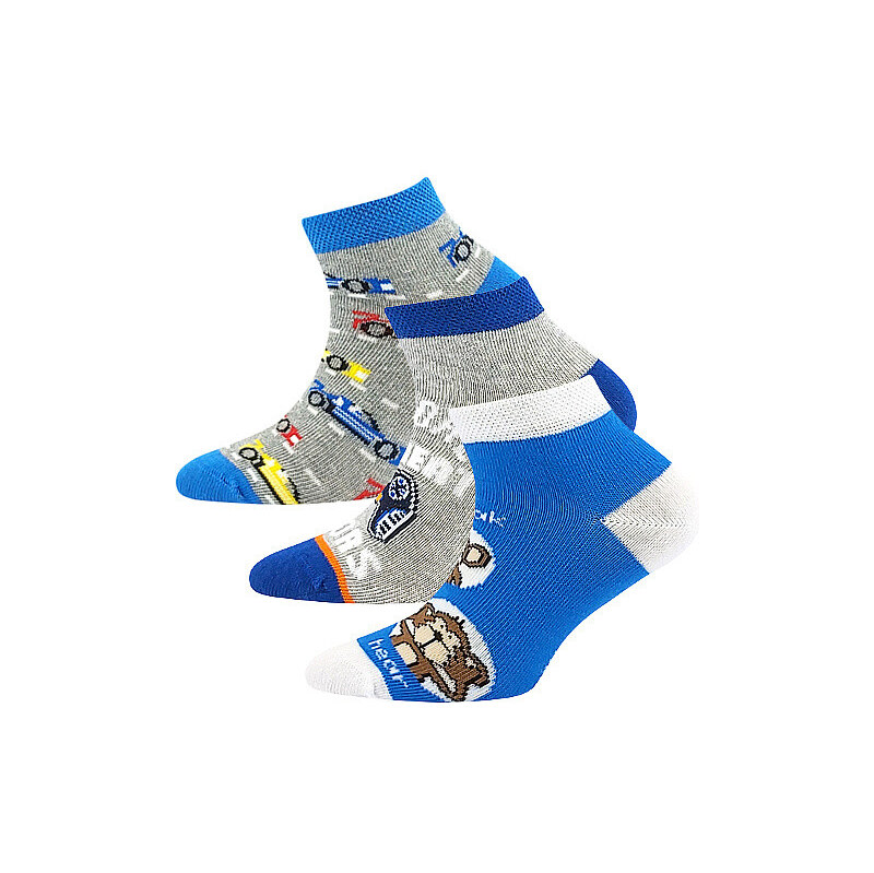 3PACK detské ponožky Lonka nízke viacfarebné (Dedonik-Mix G) 30/34 63285701