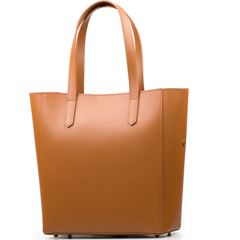 Blaire Kožená kabelka Lota koňakovo hnedá 64987763