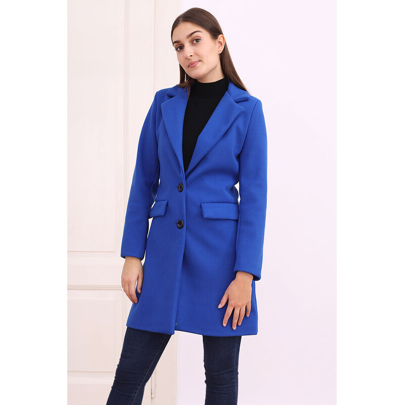 Glara Zimný jednofarebný kabát 63287572