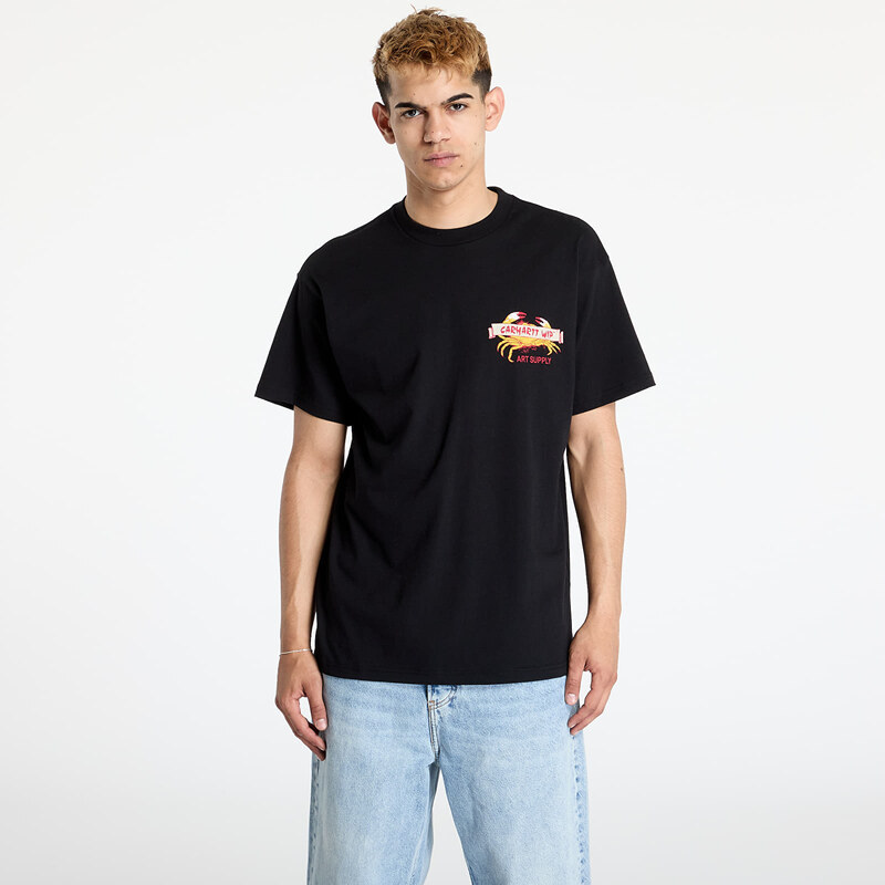Tričko Carhartt WIP Crab Paint Short Sleeve T-Shirt UNISEX Black XS 63251176