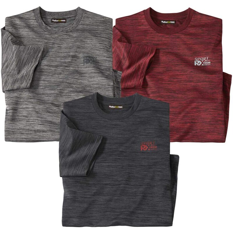 Sada 3 tričiek Sport Atlas For Men Oranžová 49153860