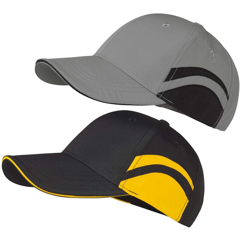 Sada 2 dvojfarebných šiltoviek z mikrovlákna Atlas For Men Čierna 62747931