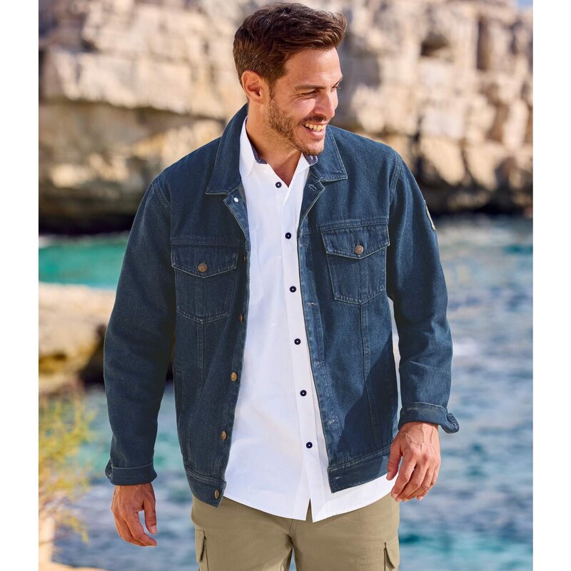 Rifľová bunda Wild Explorer Atlas For Men Modrá 62747948