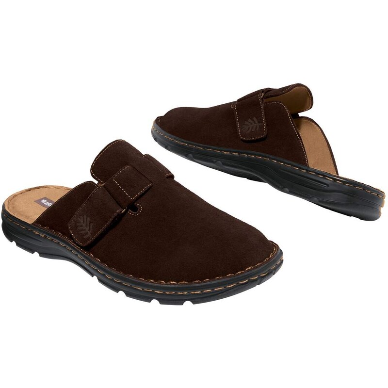 Šľapky zo štiepanej kože Atlas For Men Hnedá 53918660