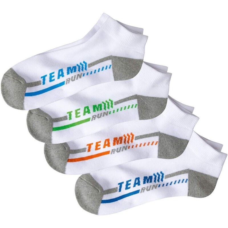 Sada 4 párov členkových ponožiek Sport Atlas For Men Biela 52448119