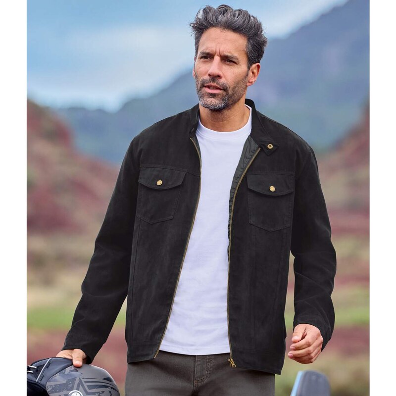 Semišová bunda Arizona Atlas For Men Čierna 62343948