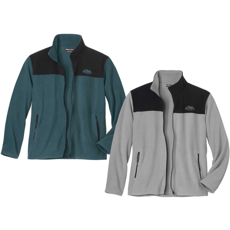 Sada 2 mikroflísových mikín Atlas Atlas For Men Modrá 65286662