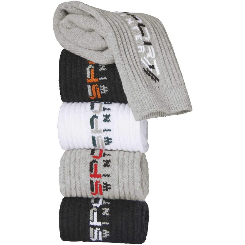 Sada 5 párov ponožiek Sport Winter Atlas For Men Čierna 65190631