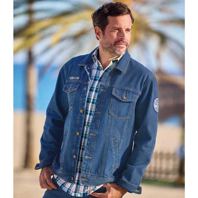 Autentická rifľová bunda Atlas For Men Modrá 63105697