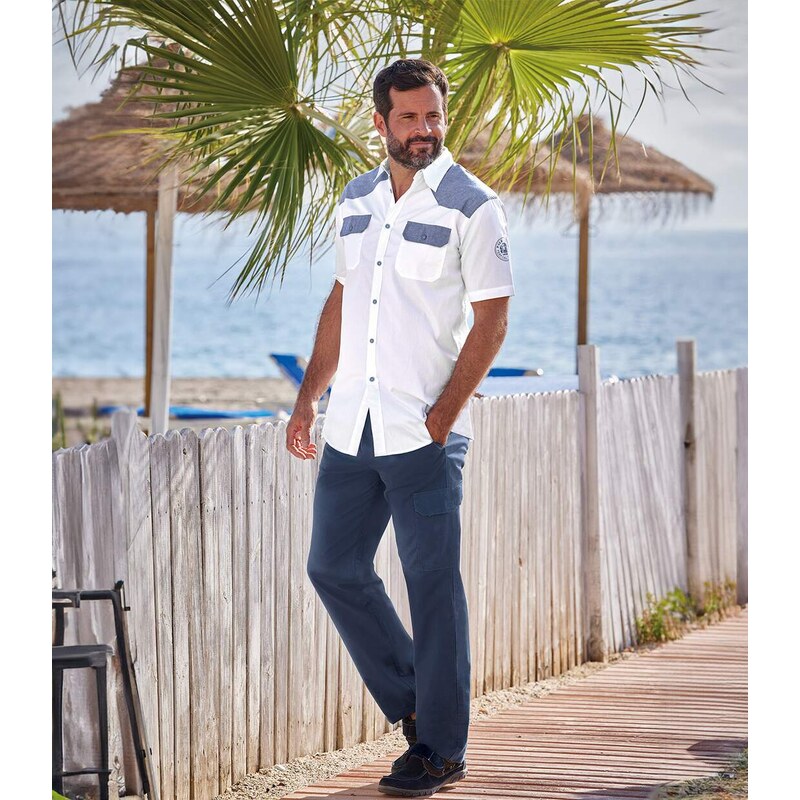 Kapsáčové nohavice Relax Atlas For Men Modrá 52586971