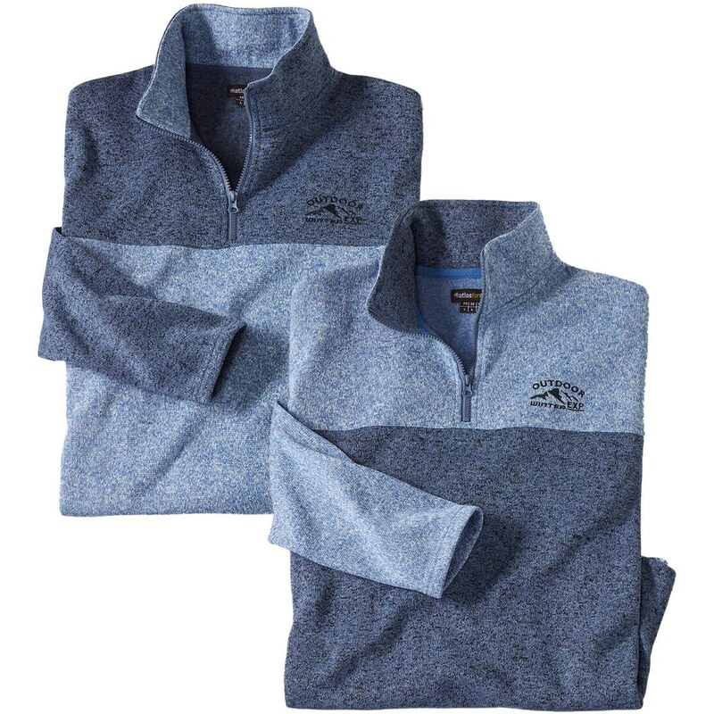 Sada 2 moltonových mikín Atlas Atlas For Men Modrá 49154951