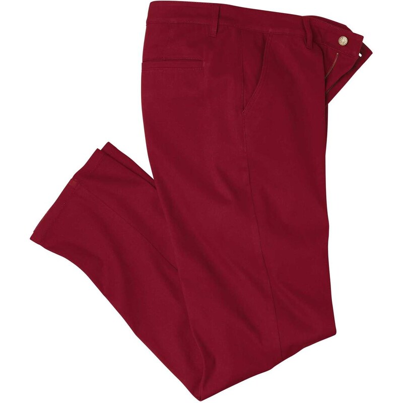 Sviatočné chino nohavice Atlas For Men Červená 66536179