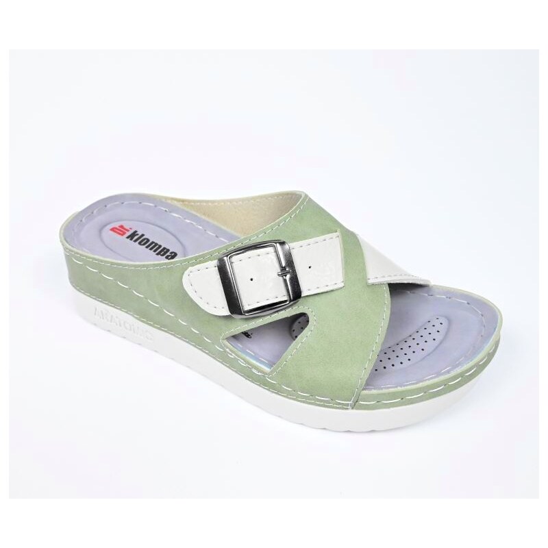 Dámske šľapky Dr.Klompa-002 Green