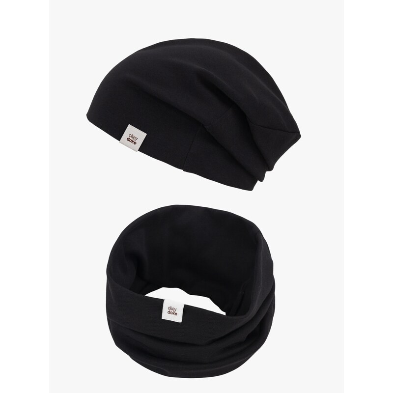 DOKE Set čiapka a nákrčník organic night 63488501
