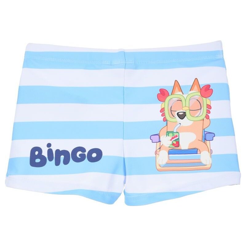 BASIC Pruhované bielo-modré chlapčenské plavky Bluey 65151838