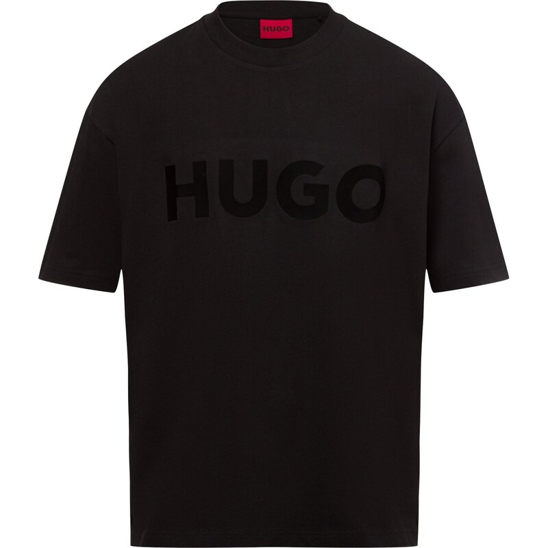 HUGO Tričko Dinkee červená / čierna 63310969