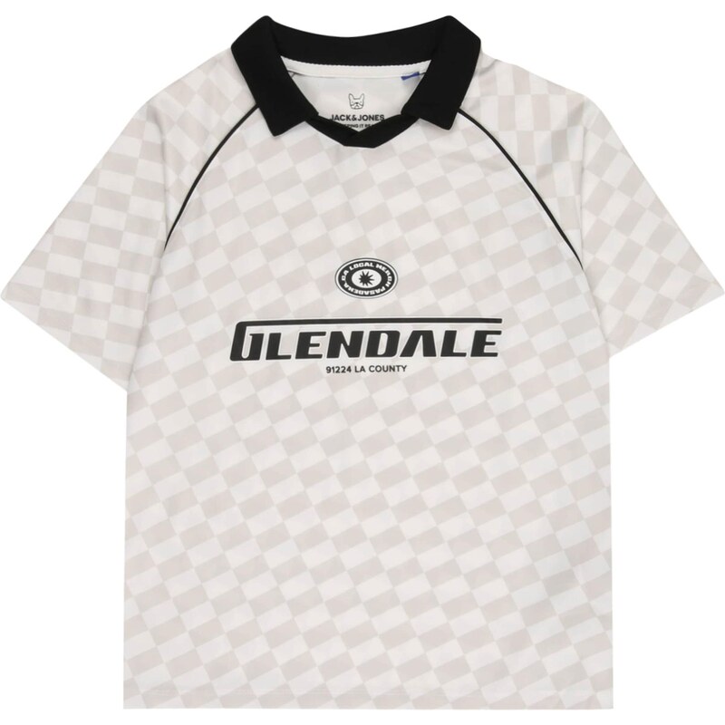 Jack & Jones Junior Tričko JCOLido svetlosivá / čierna / biela 63311129