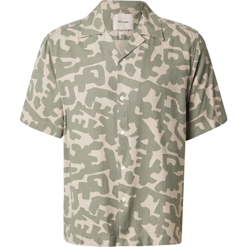 Only & Sons Košeľa ONSDen Summer Resort kaki / olivová 63311248