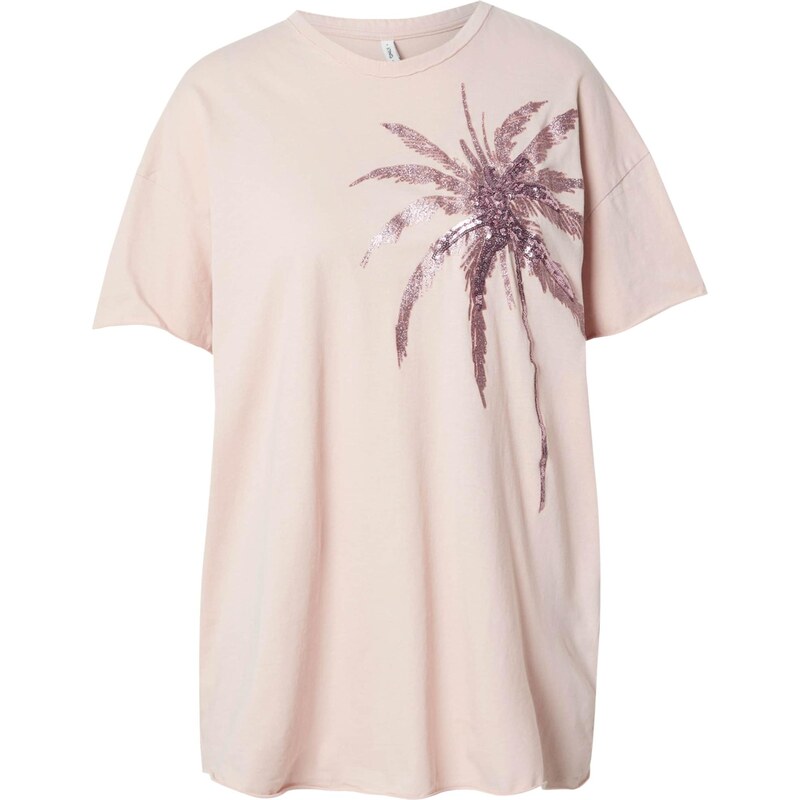 ONLY Tričko ONLLUCY LUX svetlofialová / púdrová 63311357