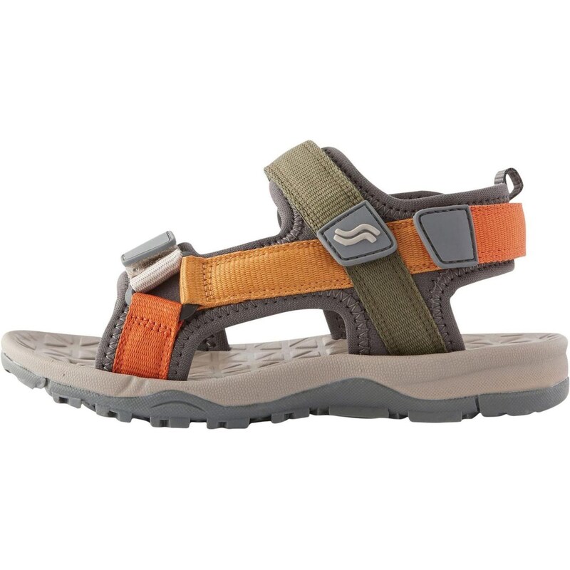 Next Otvorená obuv tmavosivá / kaki / svetlooranžová / tmavooranžová 63310100