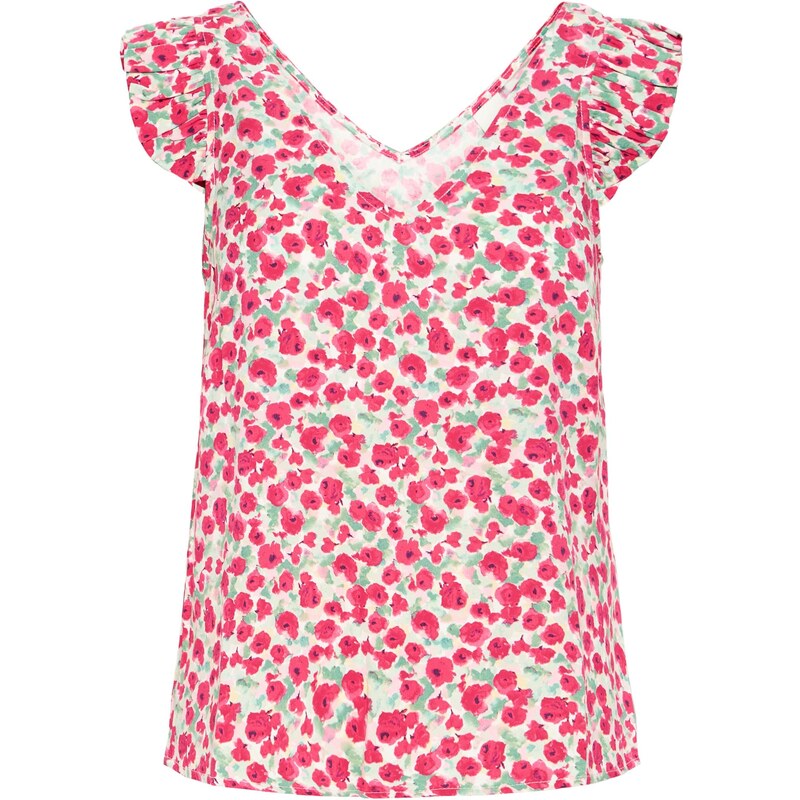 ICHI Top IHAYA zelená / ružová / červená / biela 63310970