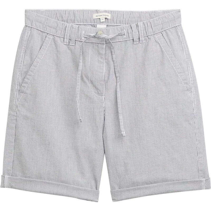 TOM TAILOR Chino nohavice tmavomodrá / biela 63310877