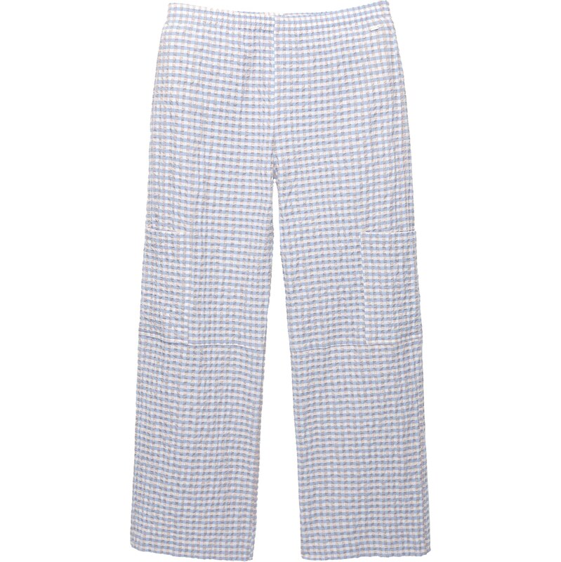 Pull&Bear Nohavice svetlomodrá / svetlohnedá / biela 63344521