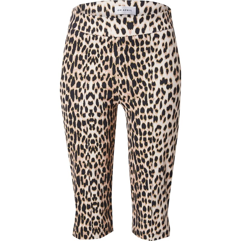 OH APRIL Nohavice Clove kapučíno / svetlohnedá / čierna 63705890