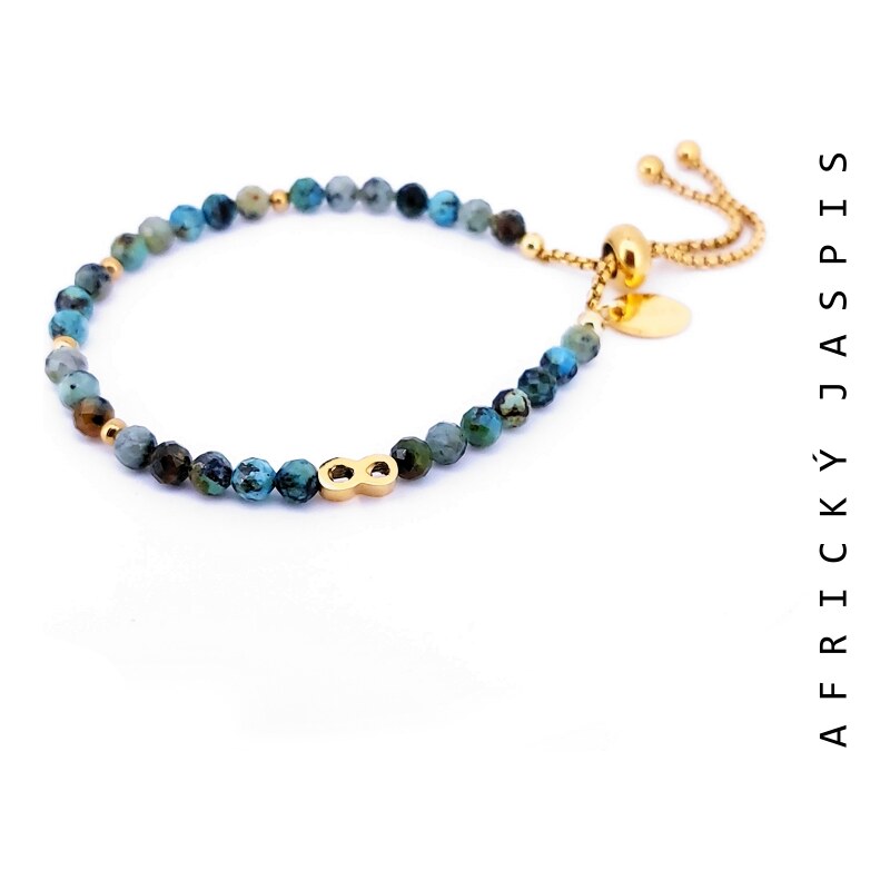 Taboo náramok Symbol, africký jaspis, nekonečno tbs810 63313213