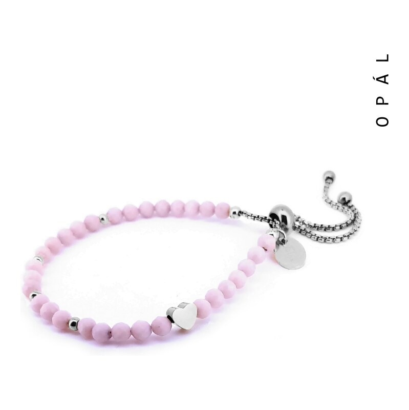 Taboo opálový náramok so srdcom Symbol tbs816 63313225