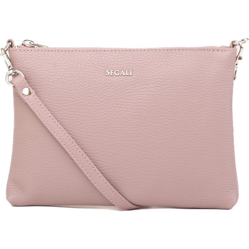 SEGALI Dámska kožená crossbody kabelka A6C cameo rose 66581510