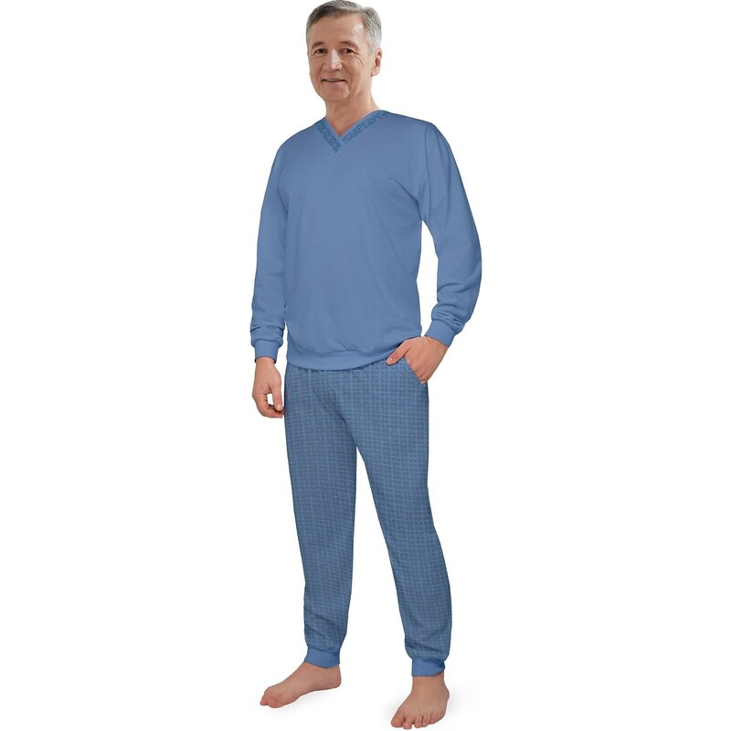 E-shop Martel pánske seniorské pyžamo Rafael - bavlna