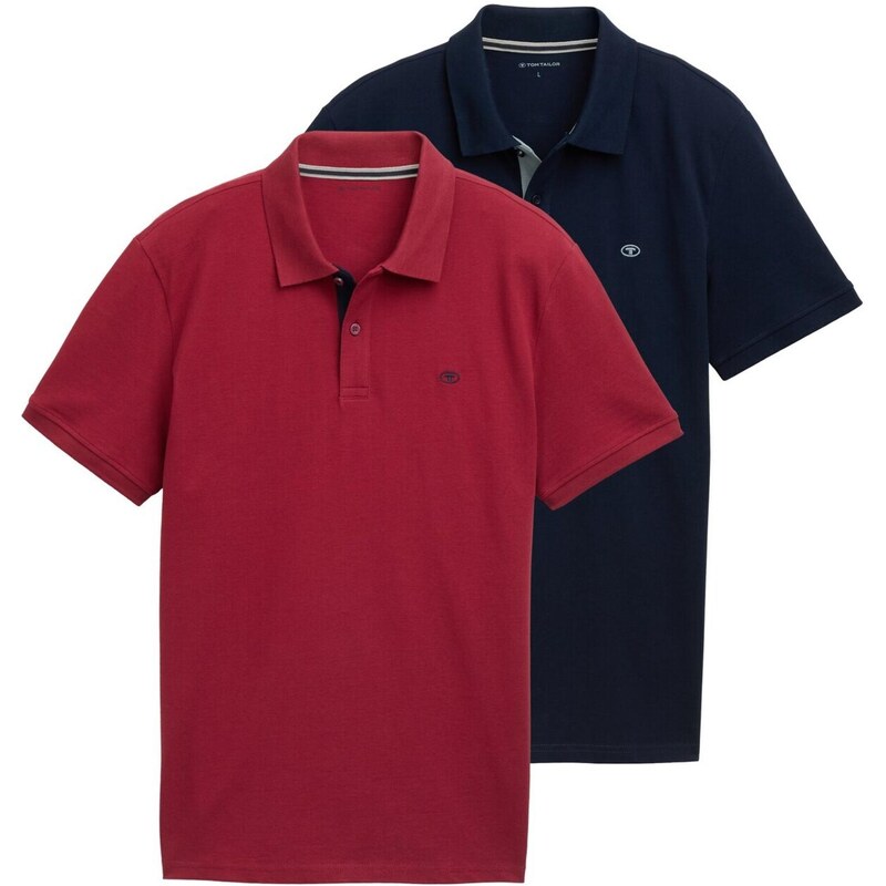 TOM TAILOR Tričko tmavomodrá / tmavočervená 62024374